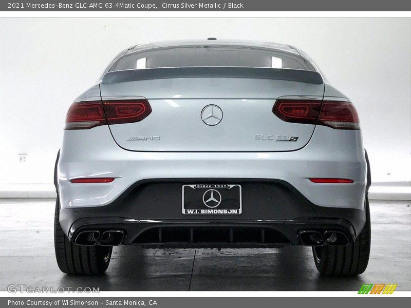 Cirrus Silver Metallic / Black 2021 Mercedes-Benz GLC AMG 63 4Matic Coupe