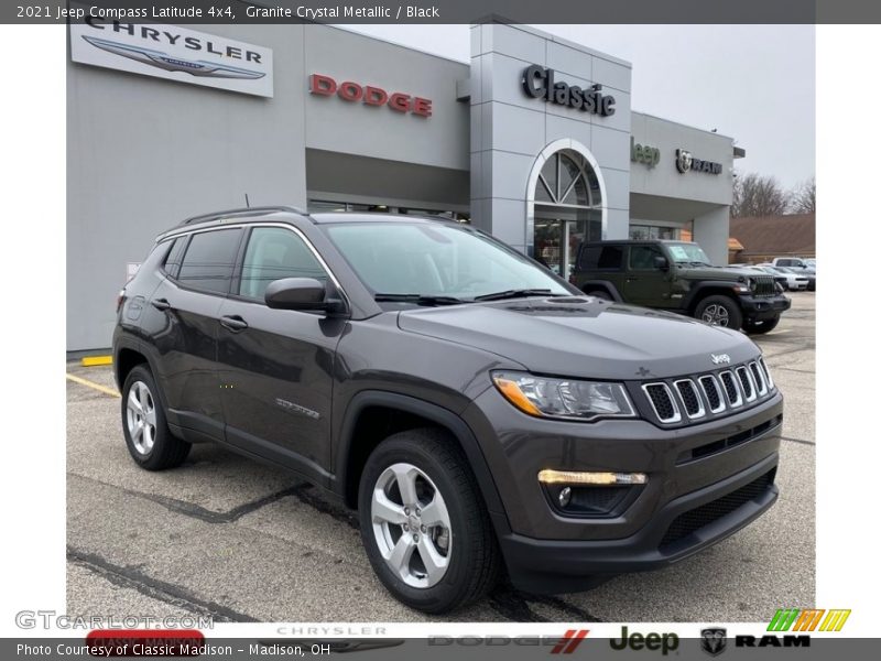 Granite Crystal Metallic / Black 2021 Jeep Compass Latitude 4x4