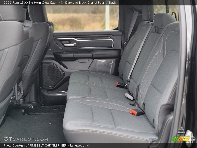 Rear Seat of 2021 1500 Big Horn Crew Cab 4x4