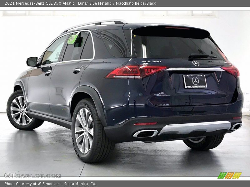 Lunar Blue Metallic / Macchiato Beige/Black 2021 Mercedes-Benz GLE 350 4Matic