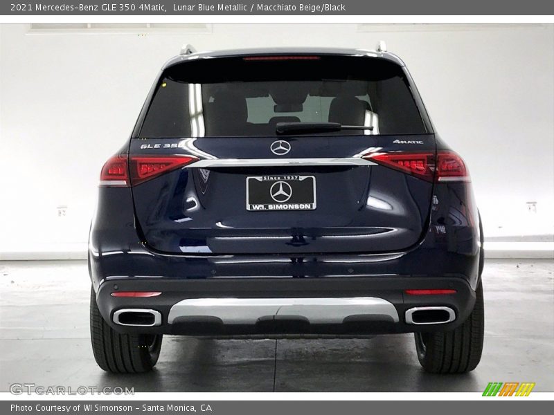 Lunar Blue Metallic / Macchiato Beige/Black 2021 Mercedes-Benz GLE 350 4Matic