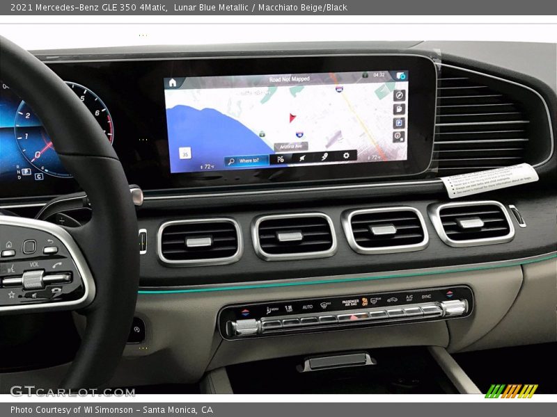 Lunar Blue Metallic / Macchiato Beige/Black 2021 Mercedes-Benz GLE 350 4Matic