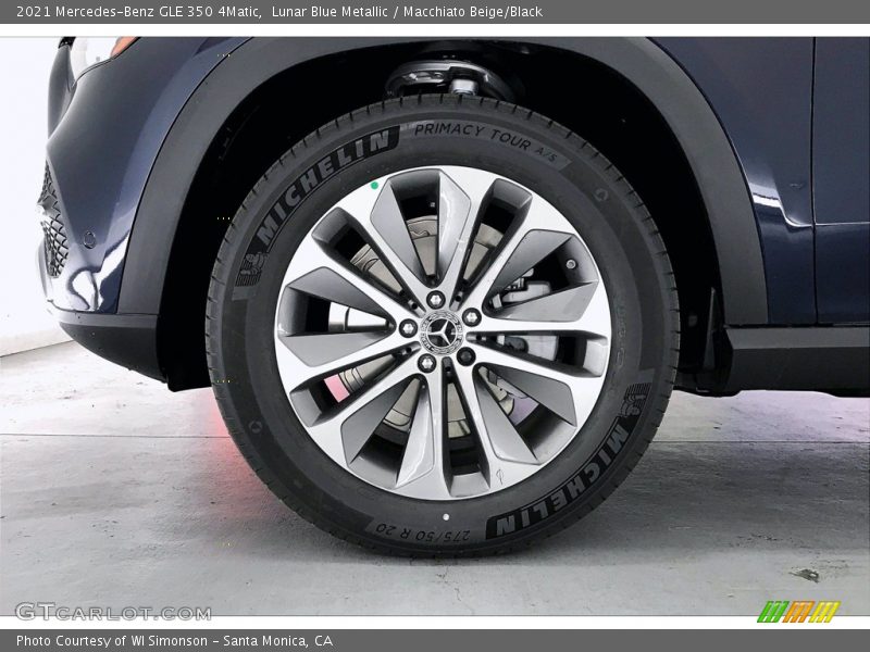 Lunar Blue Metallic / Macchiato Beige/Black 2021 Mercedes-Benz GLE 350 4Matic