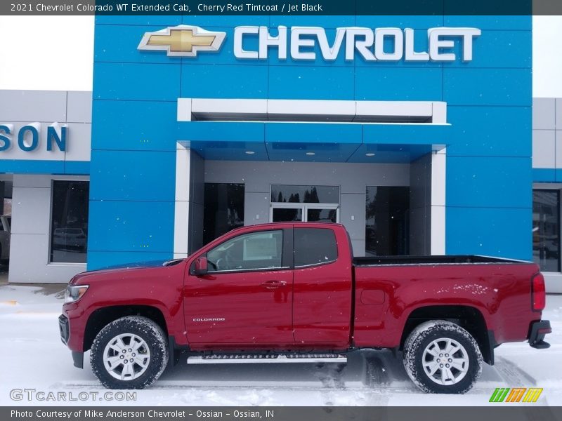 Cherry Red Tintcoat / Jet Black 2021 Chevrolet Colorado WT Extended Cab