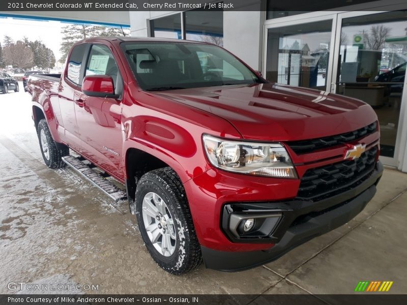 Cherry Red Tintcoat / Jet Black 2021 Chevrolet Colorado WT Extended Cab
