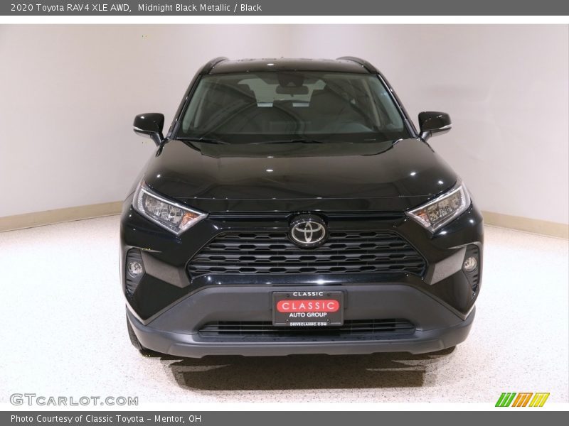 Midnight Black Metallic / Black 2020 Toyota RAV4 XLE AWD