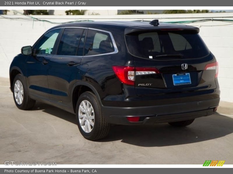 Crystal Black Pearl / Gray 2021 Honda Pilot LX