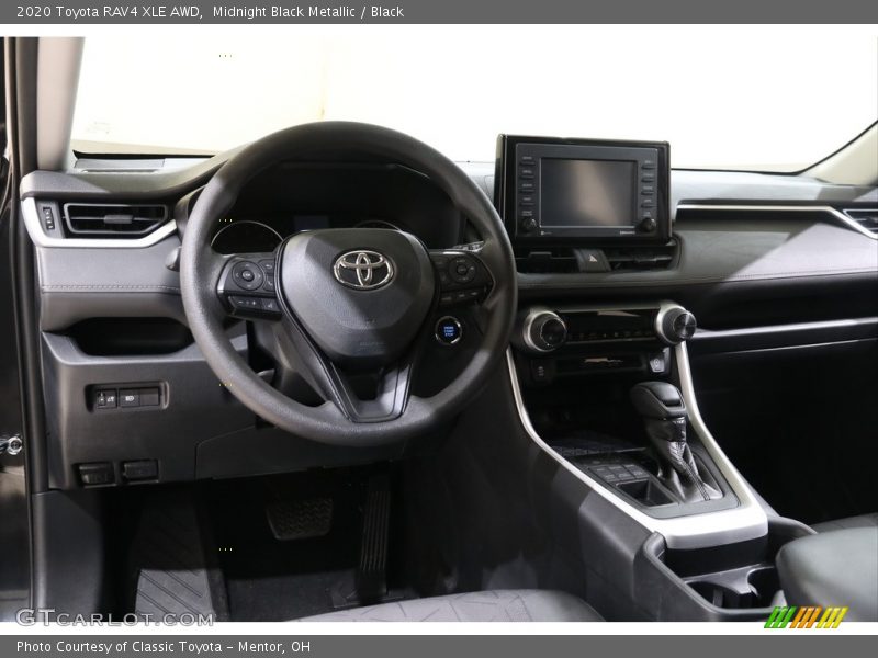 Midnight Black Metallic / Black 2020 Toyota RAV4 XLE AWD