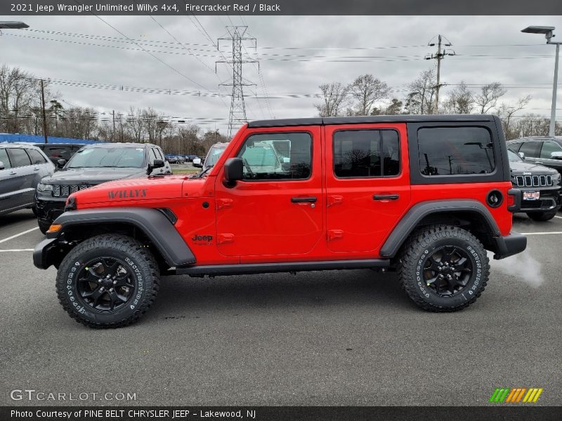  2021 Wrangler Unlimited Willys 4x4 Firecracker Red