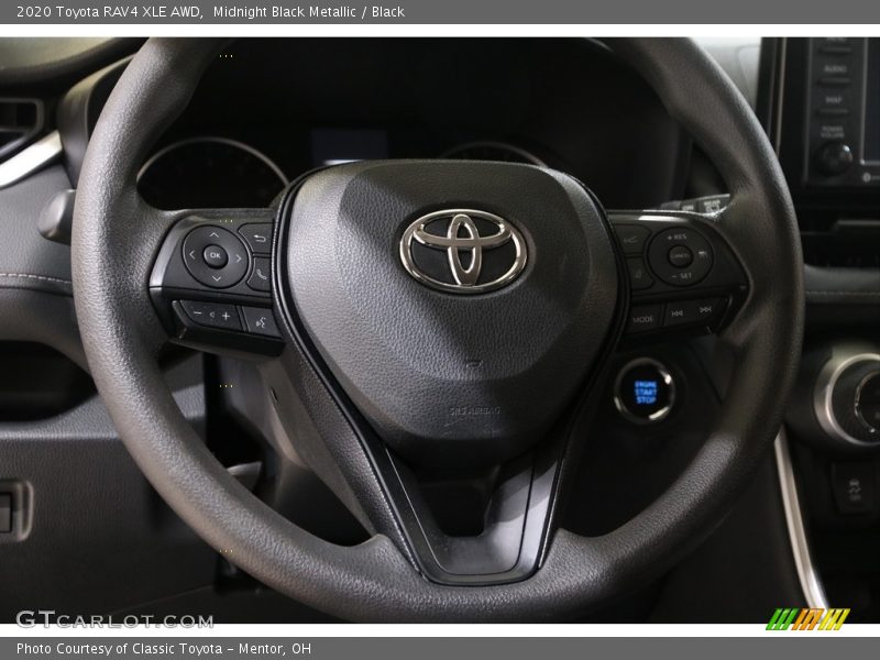 Midnight Black Metallic / Black 2020 Toyota RAV4 XLE AWD