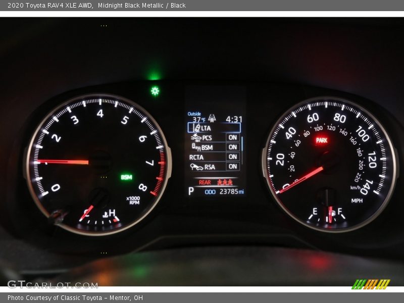 Midnight Black Metallic / Black 2020 Toyota RAV4 XLE AWD