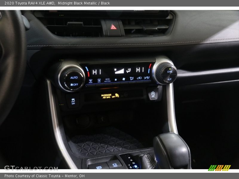 Midnight Black Metallic / Black 2020 Toyota RAV4 XLE AWD