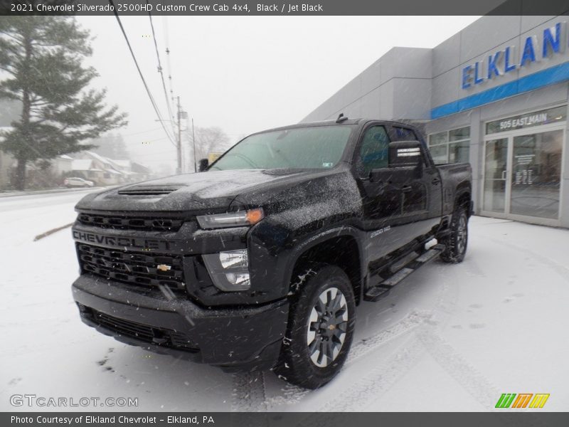 Black / Jet Black 2021 Chevrolet Silverado 2500HD Custom Crew Cab 4x4