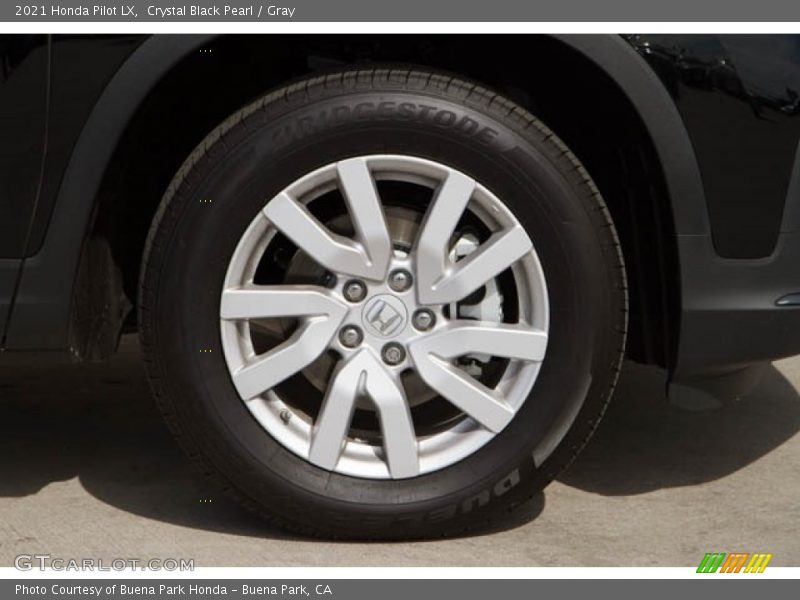 Crystal Black Pearl / Gray 2021 Honda Pilot LX