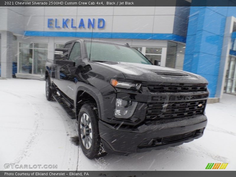 Black / Jet Black 2021 Chevrolet Silverado 2500HD Custom Crew Cab 4x4