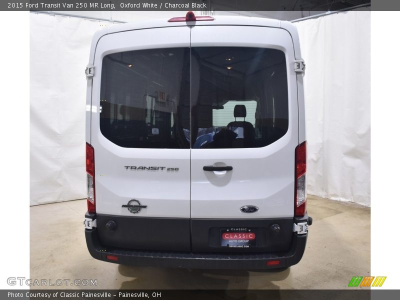 Oxford White / Charcoal Black 2015 Ford Transit Van 250 MR Long