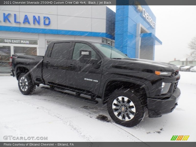 Black / Jet Black 2021 Chevrolet Silverado 2500HD Custom Crew Cab 4x4
