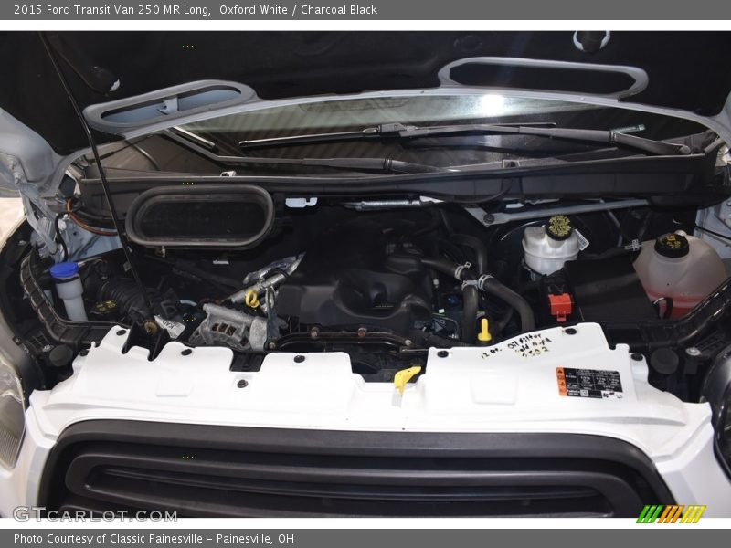 Oxford White / Charcoal Black 2015 Ford Transit Van 250 MR Long