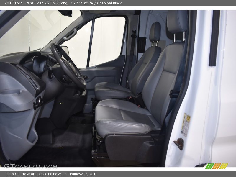 Oxford White / Charcoal Black 2015 Ford Transit Van 250 MR Long
