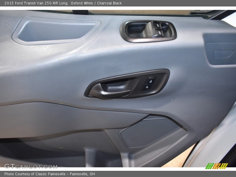 Oxford White / Charcoal Black 2015 Ford Transit Van 250 MR Long