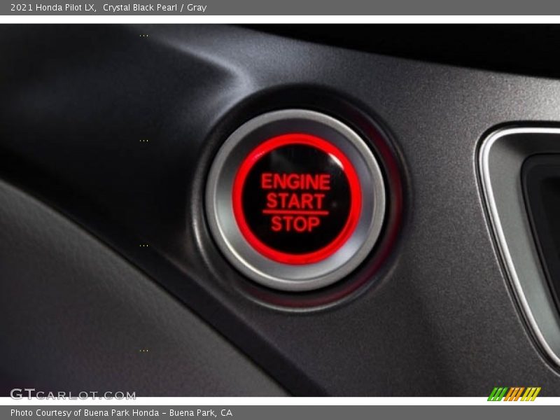 Crystal Black Pearl / Gray 2021 Honda Pilot LX