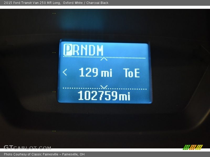 Oxford White / Charcoal Black 2015 Ford Transit Van 250 MR Long