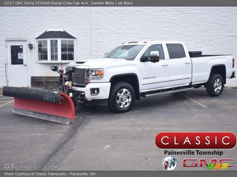 Summit White / Jet Black 2017 GMC Sierra 3500HD Denali Crew Cab 4x4