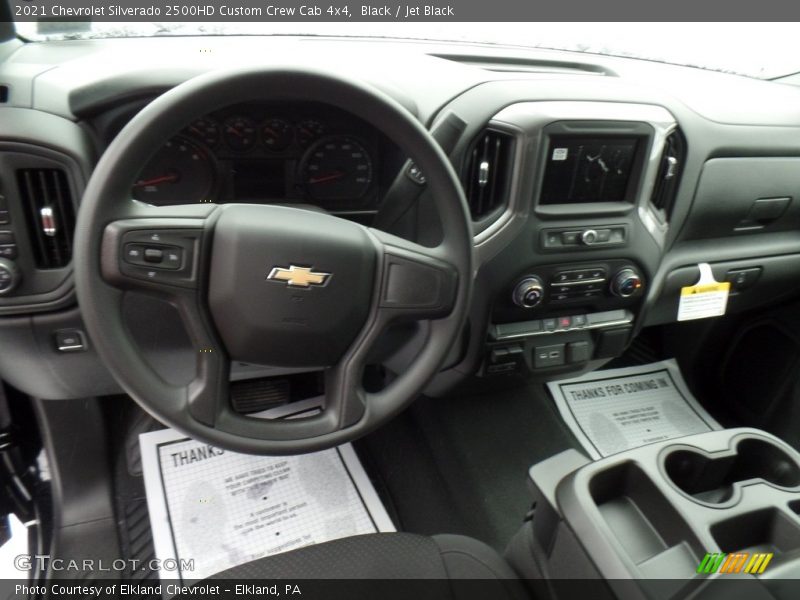 Black / Jet Black 2021 Chevrolet Silverado 2500HD Custom Crew Cab 4x4