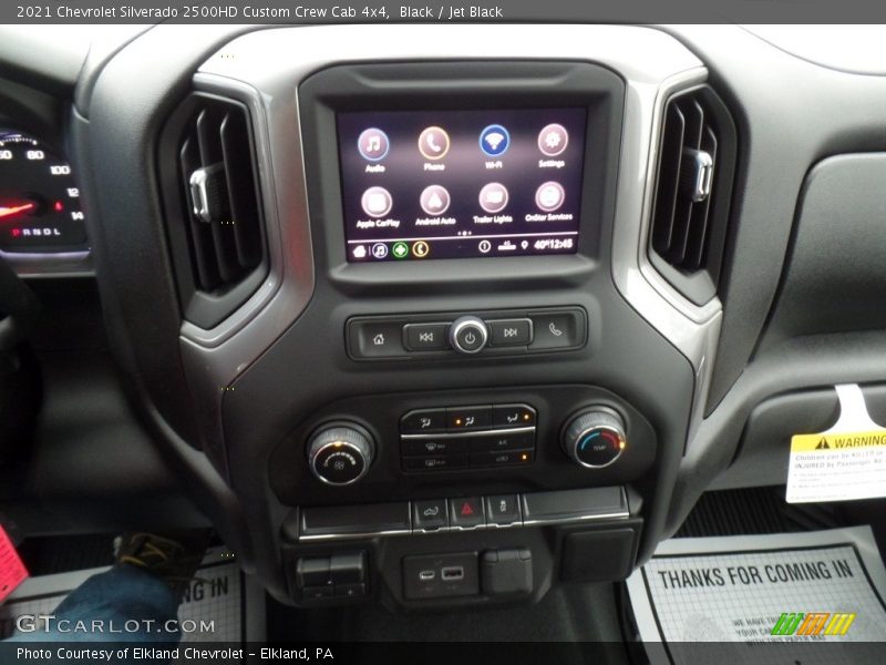 Black / Jet Black 2021 Chevrolet Silverado 2500HD Custom Crew Cab 4x4