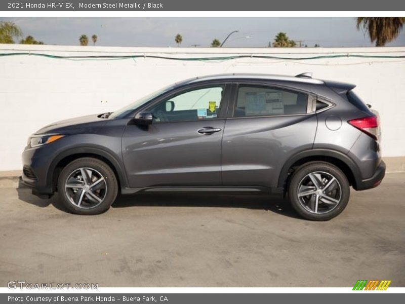 Modern Steel Metallic / Black 2021 Honda HR-V EX