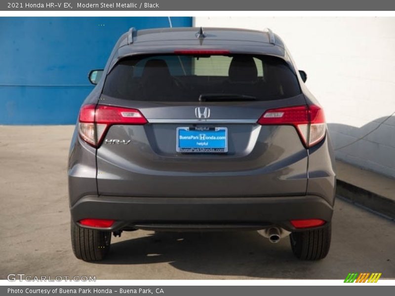 Modern Steel Metallic / Black 2021 Honda HR-V EX