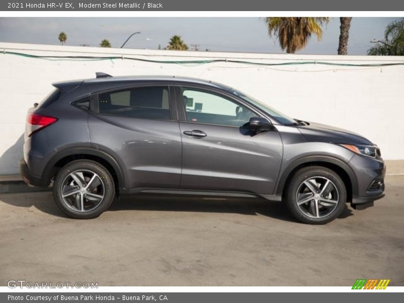 Modern Steel Metallic / Black 2021 Honda HR-V EX
