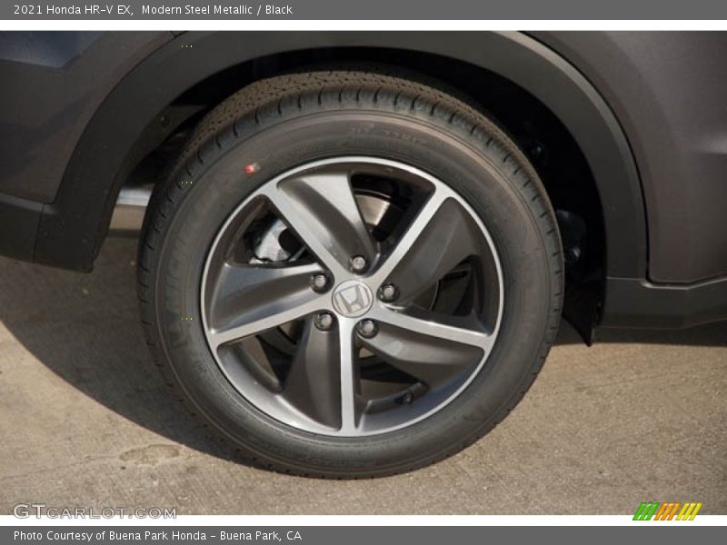 Modern Steel Metallic / Black 2021 Honda HR-V EX