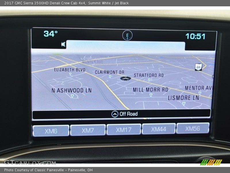 Navigation of 2017 Sierra 3500HD Denali Crew Cab 4x4