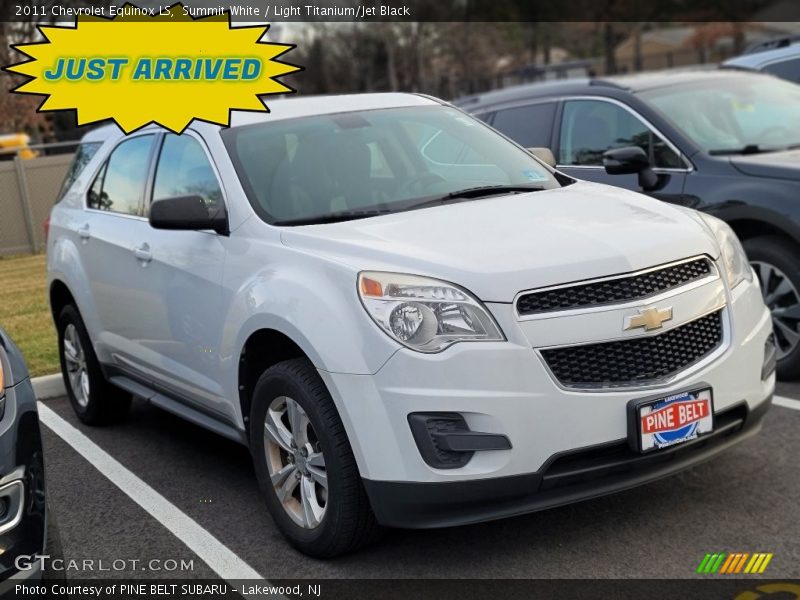 Summit White / Light Titanium/Jet Black 2011 Chevrolet Equinox LS