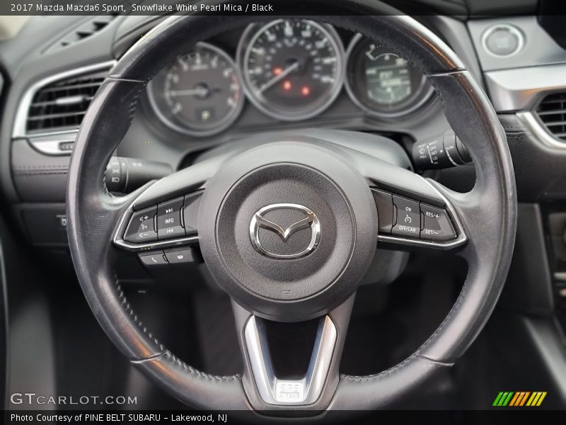 Snowflake White Pearl Mica / Black 2017 Mazda Mazda6 Sport