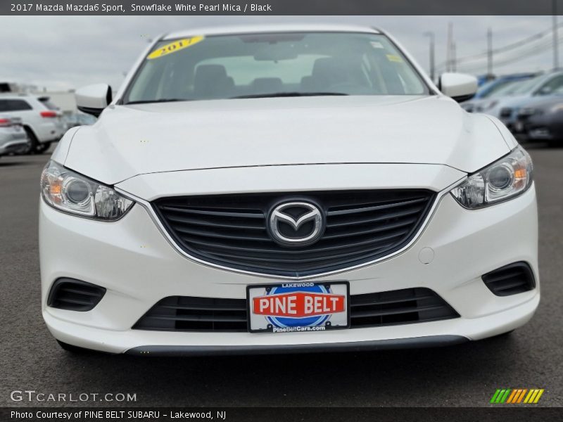 Snowflake White Pearl Mica / Black 2017 Mazda Mazda6 Sport