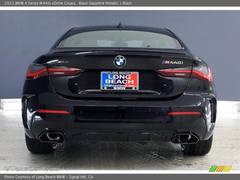 Black Sapphire Metallic / Black 2021 BMW 4 Series M440i xDrive Coupe