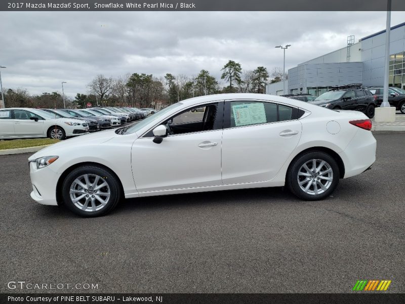 Snowflake White Pearl Mica / Black 2017 Mazda Mazda6 Sport