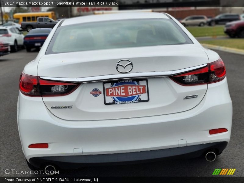 Snowflake White Pearl Mica / Black 2017 Mazda Mazda6 Sport