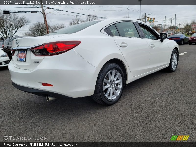 Snowflake White Pearl Mica / Black 2017 Mazda Mazda6 Sport