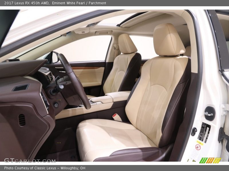 Eminent White Pearl / Parchment 2017 Lexus RX 450h AWD