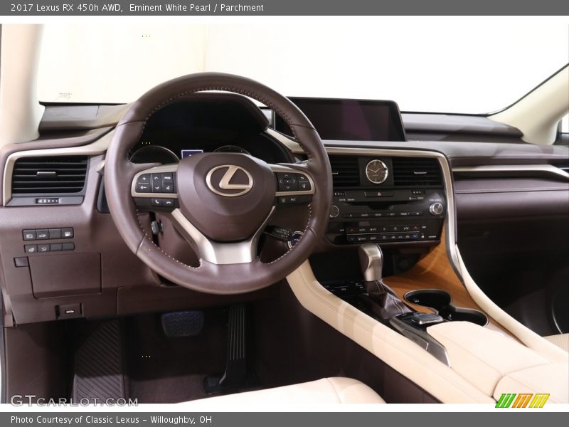 Eminent White Pearl / Parchment 2017 Lexus RX 450h AWD