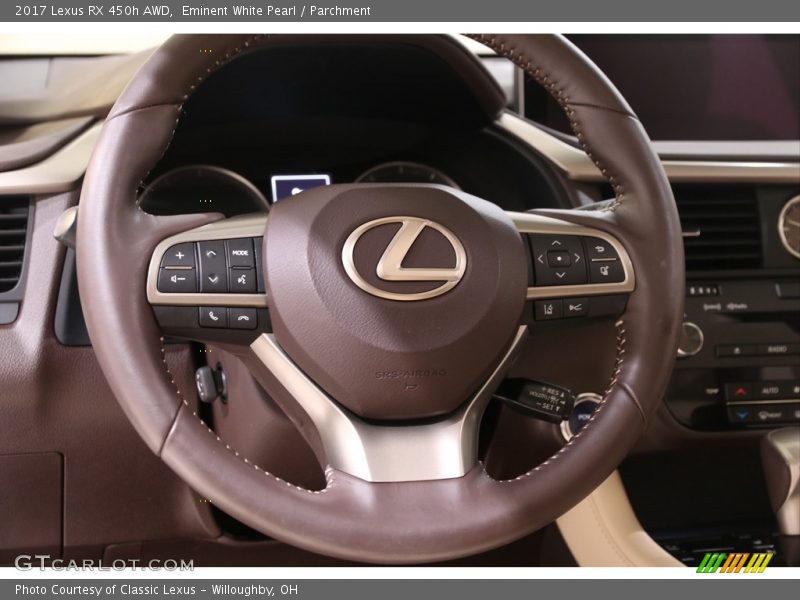 Eminent White Pearl / Parchment 2017 Lexus RX 450h AWD