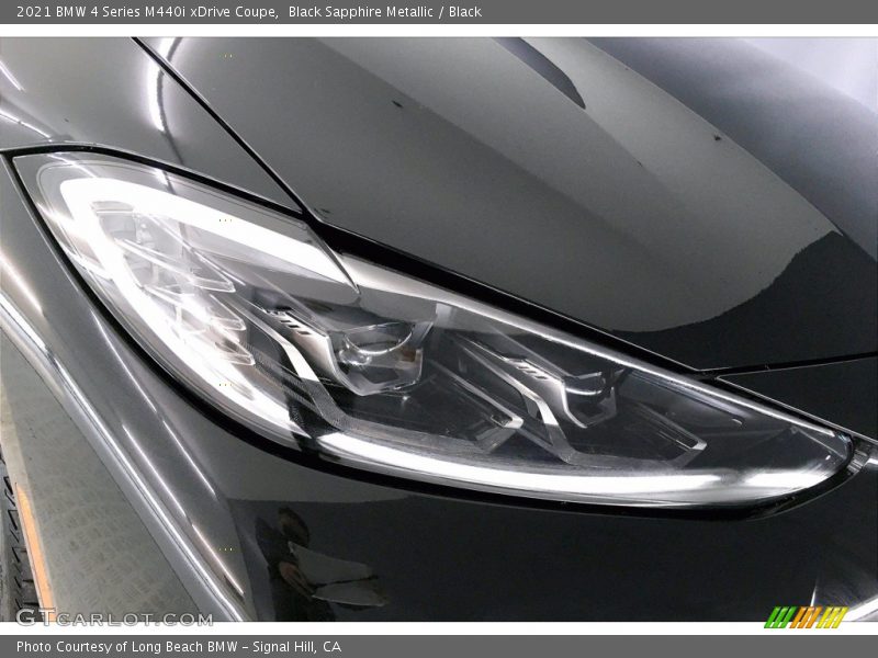 Black Sapphire Metallic / Black 2021 BMW 4 Series M440i xDrive Coupe