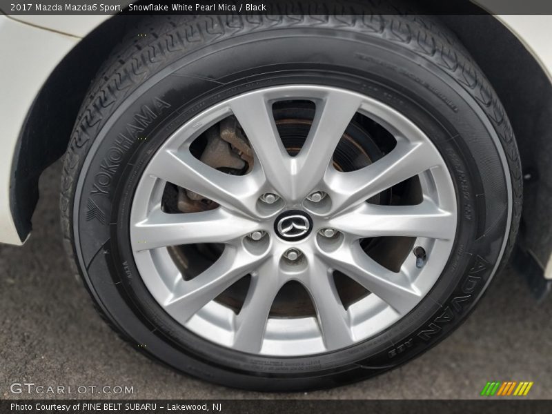 Snowflake White Pearl Mica / Black 2017 Mazda Mazda6 Sport