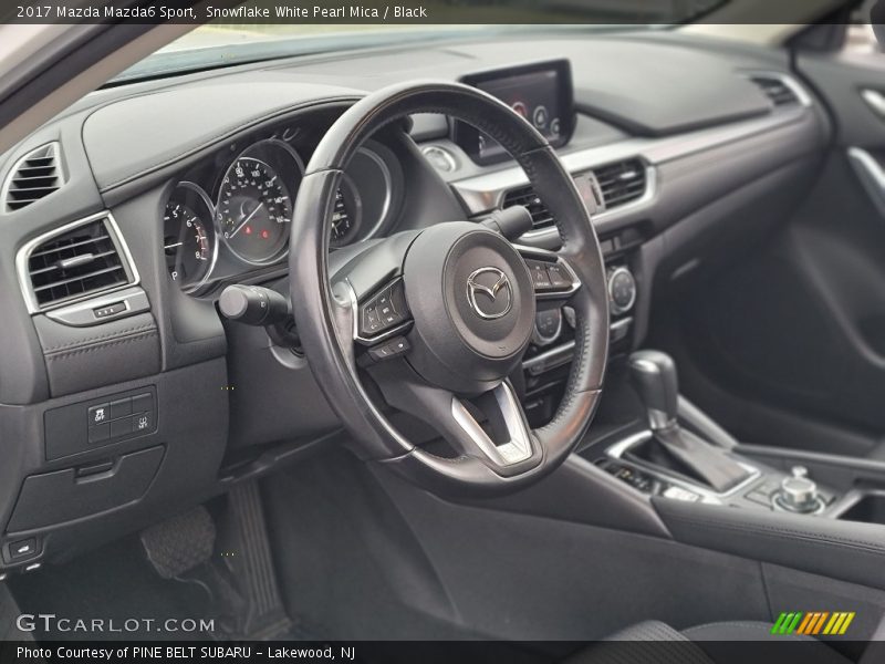 Snowflake White Pearl Mica / Black 2017 Mazda Mazda6 Sport