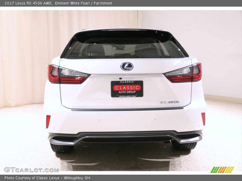 Eminent White Pearl / Parchment 2017 Lexus RX 450h AWD