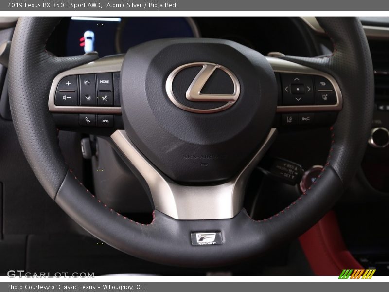 Atomic Silver / Rioja Red 2019 Lexus RX 350 F Sport AWD