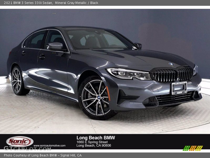 Mineral Gray Metallic / Black 2021 BMW 3 Series 330i Sedan